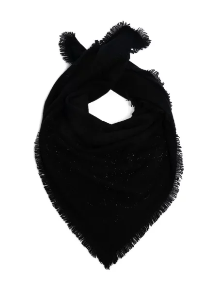 Fular Zadig&voltaire cu franjuri negru