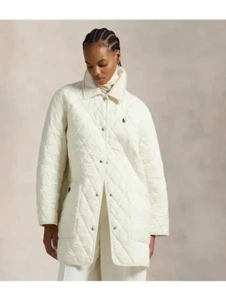 POLO RALPH LAUREN Kabát | Relaxed fit fehér
