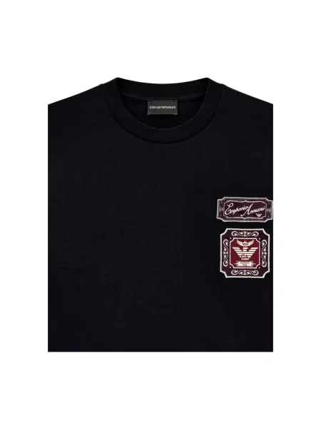 Koszulka Emporio Armani z logo czarna