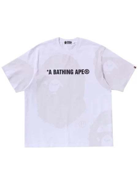 Tricou A Bathing Ape® cu imagine alb