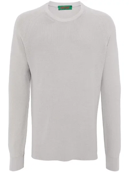 Pulover Casey Casey din crep gri