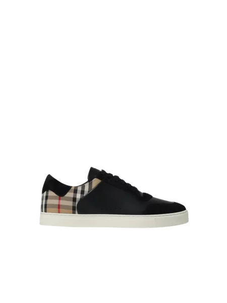 Sneakersy Burberry zamszowe czarne