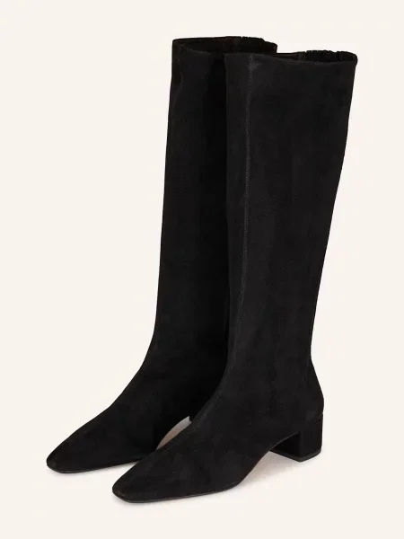 Aquazzura Kozačky Saint Honoré černá