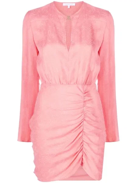 Rochie mini Patrizia Pepe cu volane portocaliu