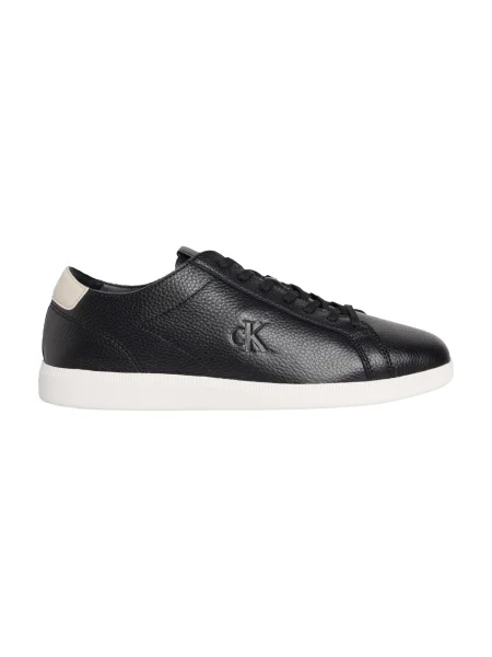 Calvin Klein Jeans sneakers din piele LOW PROFILE CUPSOLE TMB LTH negru