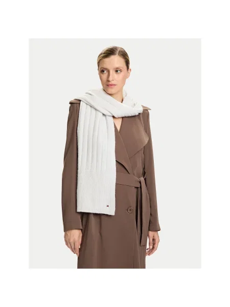 Tommy Hilfiger Șal cu adaos de lână gri