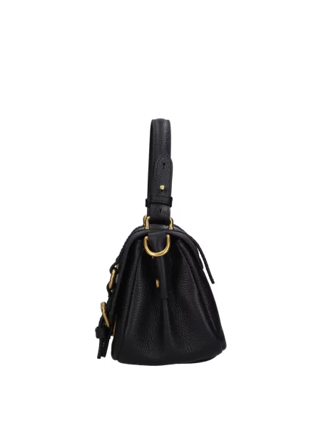 Mała torebka skórzana La Carrie czarna