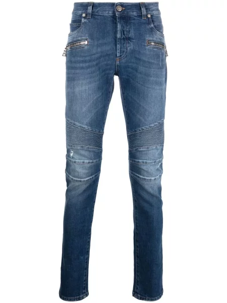 Blugi skinny Balmain skinny fit albastru