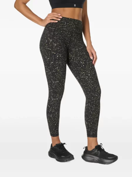 Sală de gimnastică leggings Sweaty Betty cu imagine negru