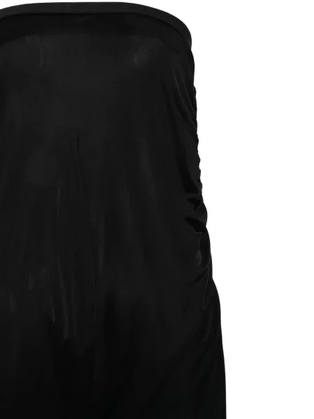 Fusta maxi Rick Owens Lilies drapată negru