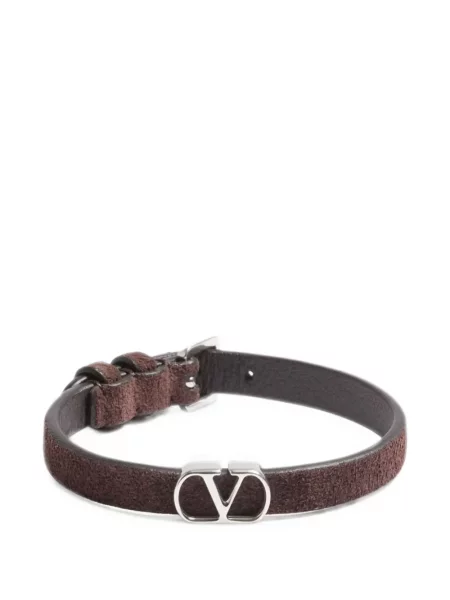 Cu centură curea Valentino Garavani din piele maro