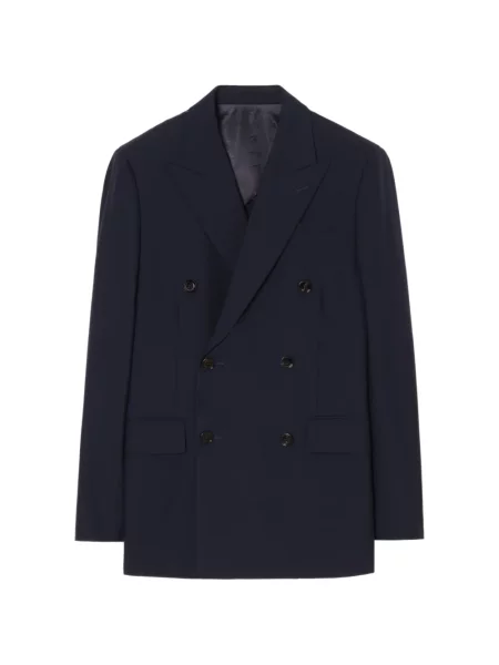 Geacă Burberry de lână albastru