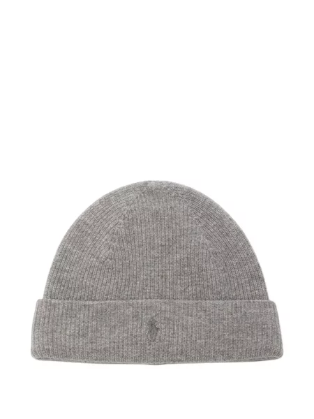 Căciulă Polo Ralph Lauren cu broderie gri
