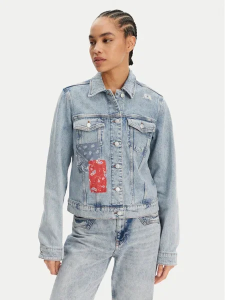 Tommy Jeans Farmer kabát Classic kék