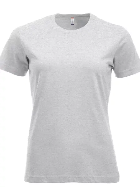 Clique New Classic-T — T-shirt z bawełny ringspun nowoczesny krój – ash szara