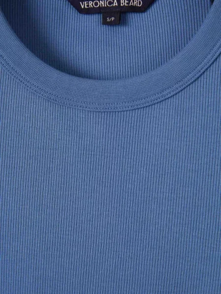 Tricou Veronica Beard lung albastru