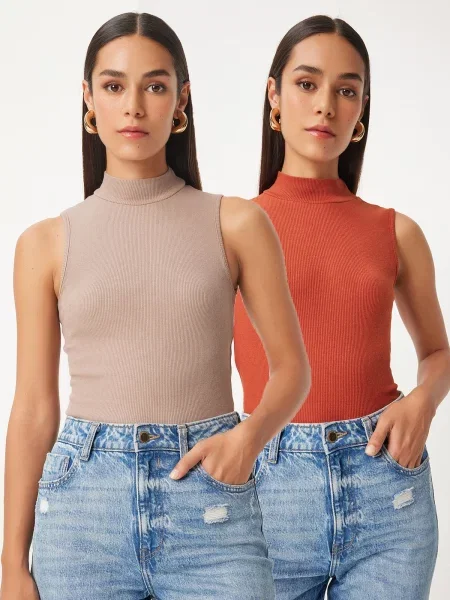 Bluză Happiness İstanbul portocaliu