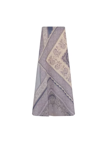 Wielobarwność spódnica midi Zimmermann w kwiatki do kolan