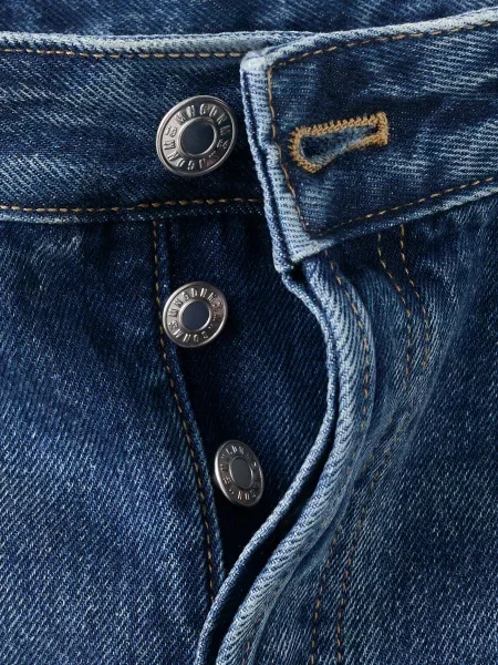 Прямі джинси MANGO синій