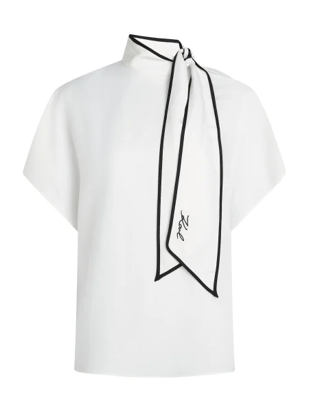 KARL LAGERFELD Bluza Kremna bela