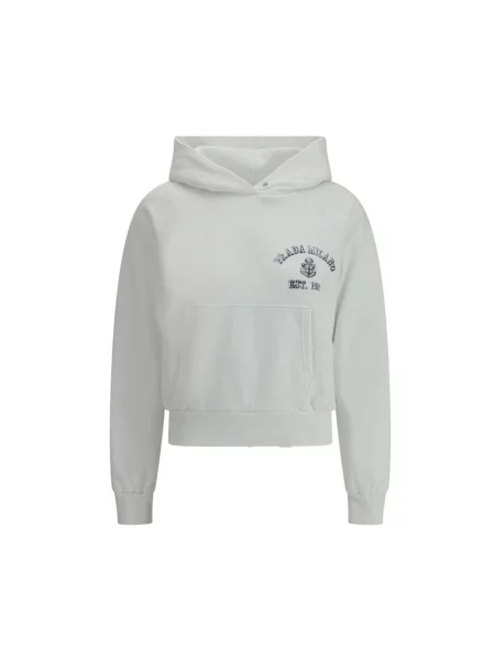 Bluza z kapturem Prada z kapturem biała