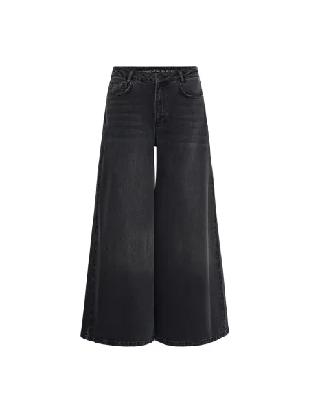 Szerokie jeansy My Essential Wardrobe czarne