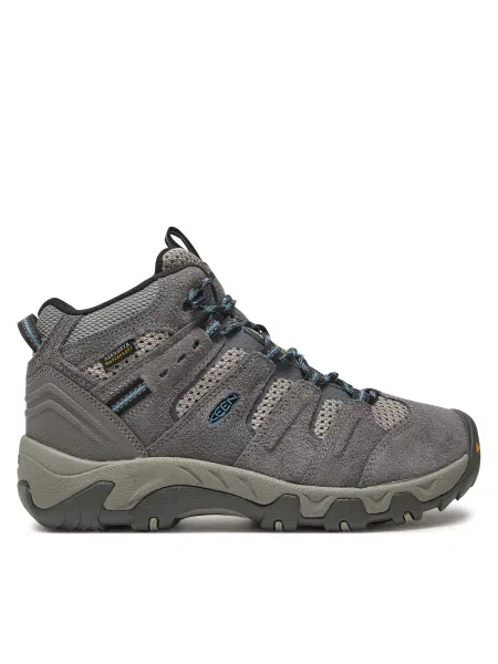 Trekking čevlji Keen Headout Mid Wp Steel siva