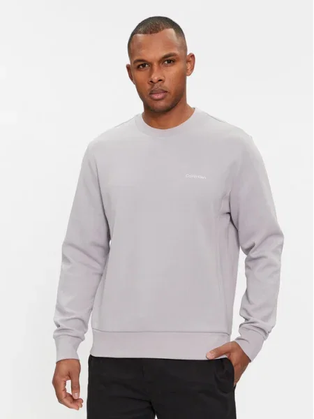 Calvin Klein Суитшърт Micro Logo сив