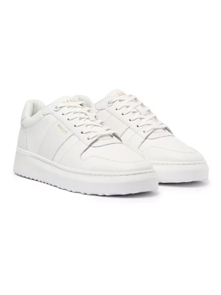 Sneakersy Mallet London skórzane białe