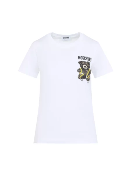 Koszulka Moschino typu teddy biała