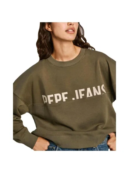 Geacă de blugi Pepe Jeans verde