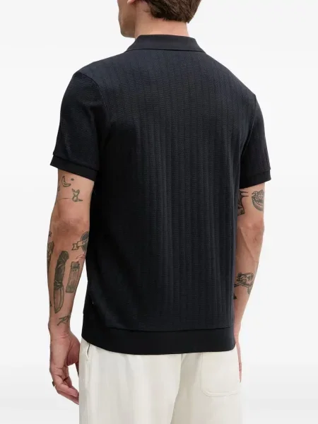Gulerat tricou polo Joop! cu dungi negru