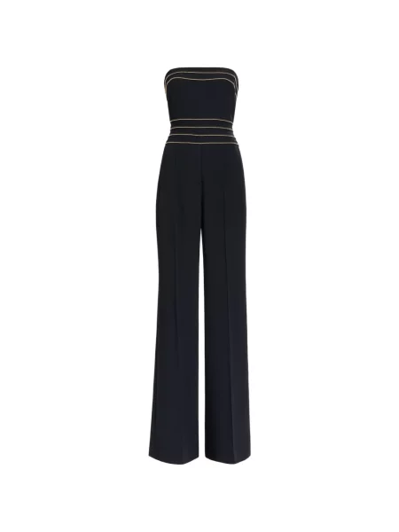 Salopetă Elie Saab fără bretele negru
