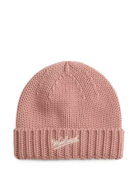 Czapka dziecięca Woolrich różowa