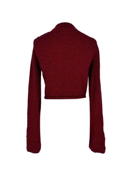Decupat cardigan Self-portrait cu dungi roșu