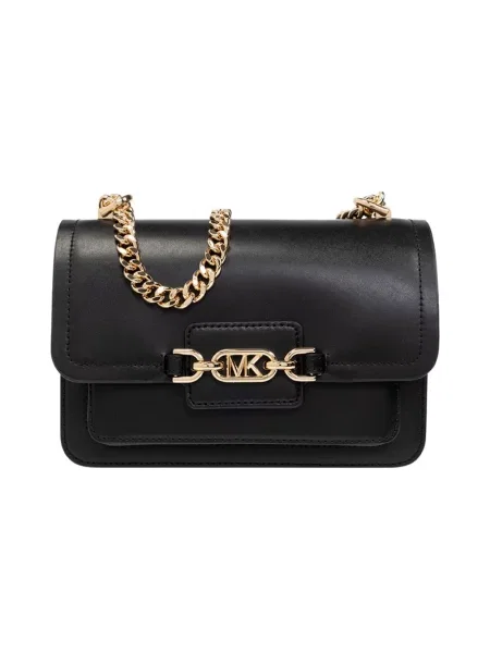 Duża torebka skórzana Michael Kors skórzana czarna
