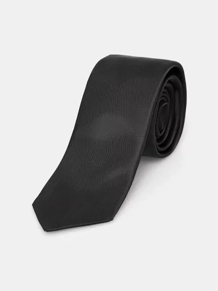 HUGO cravată pentru bărbați cu mătase Tie cm 6 negru