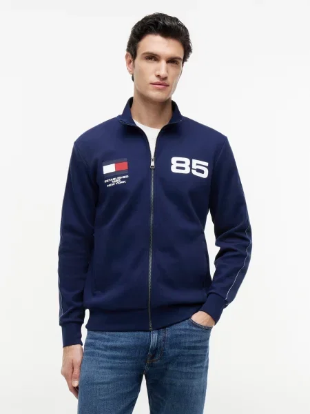 TOMMY HILFIGER Hanorac COUNTRIES bleumarin / roșu alb