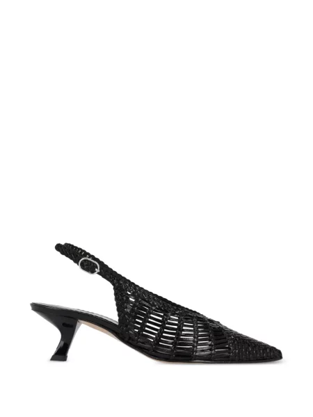 Pantofi cu toc La Rose slingback negru
