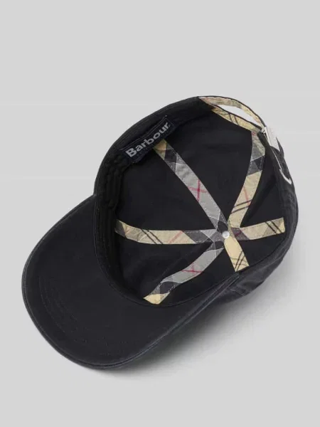 Czapka z daszkiem z czystej bawełny model CASCADE' Barbour czarna
