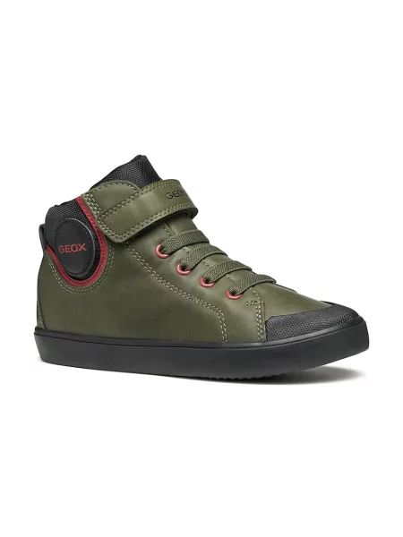 Geox Sneakersy J Gisli S Kaki zelená