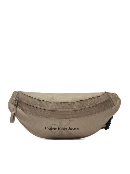 Чанта за кръст Calvin Klein Jeans бежово
