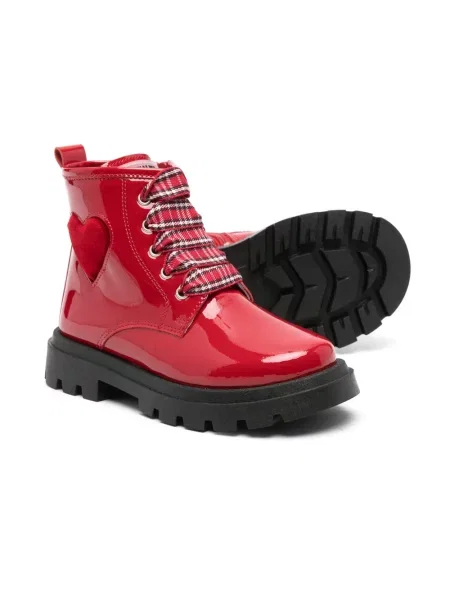 Buty do kostki dziecięce Monnalisa czerwone