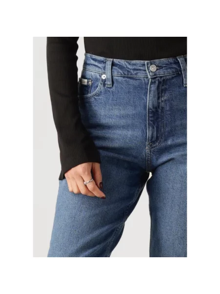 Mom jeans Calvin Klein Jeans niebieskie