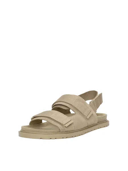 Pull&Bear Sandále tmavobéžová