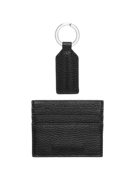 Portfel Emporio Armani skórzany czarny