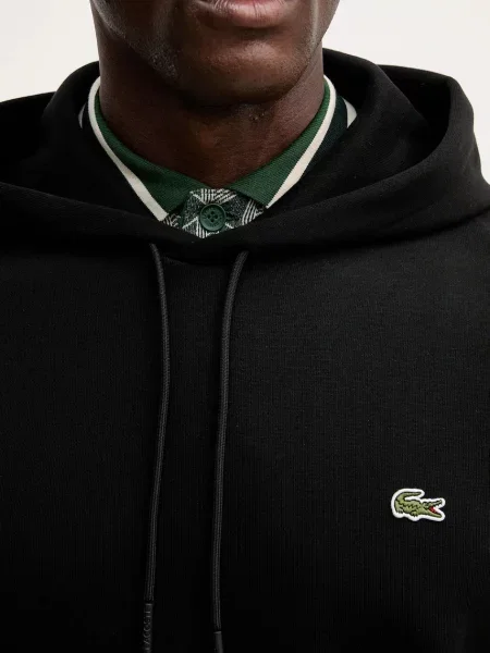 Свитер Lacoste с капюшоном черный