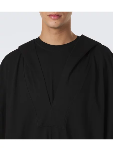 Hanorac cu glugă Rick Owens din jerseu negru