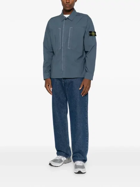 Cămașă Stone Island cu strasuri albastru