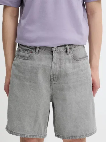 Jeans kratke hlače Abercrombie & Fitch siva